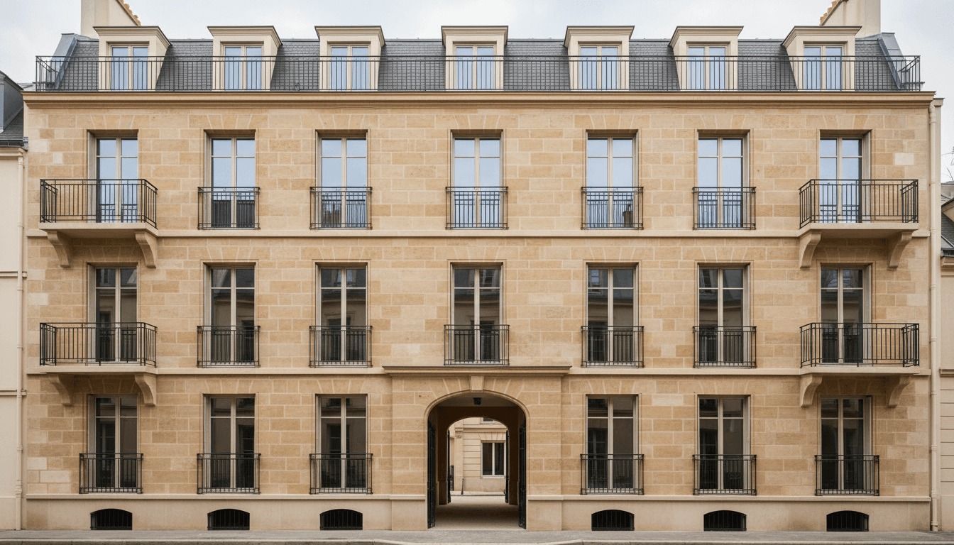 Classic Parisian building entrance